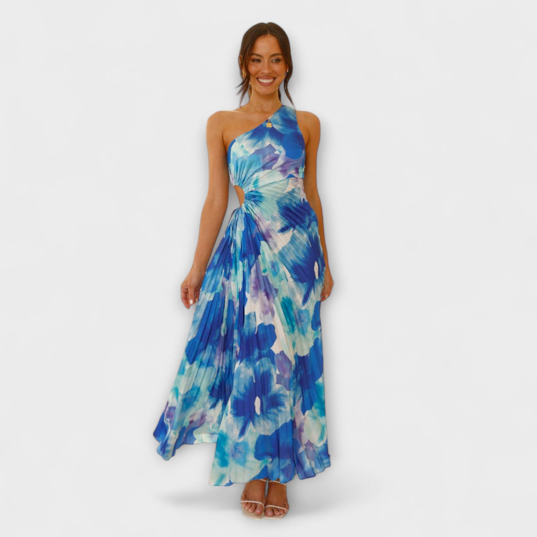 Sienna - Elegantne Maxi Obleke z Izrezom