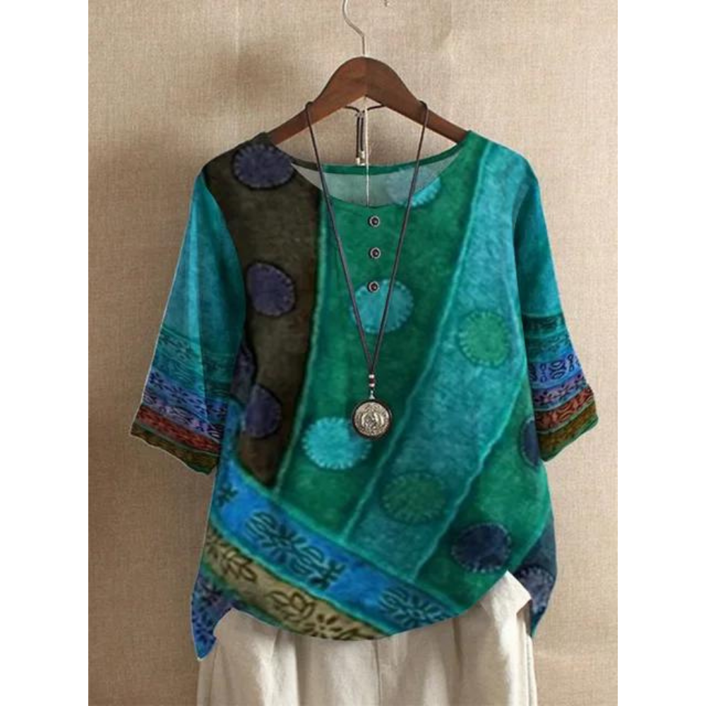 Valerie - Barvni boho-top