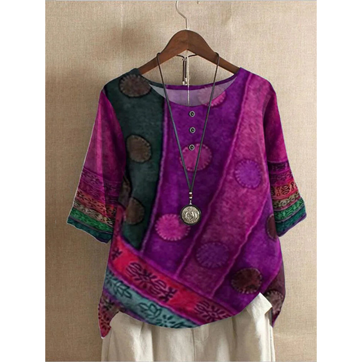Valerie - Barvni boho-top