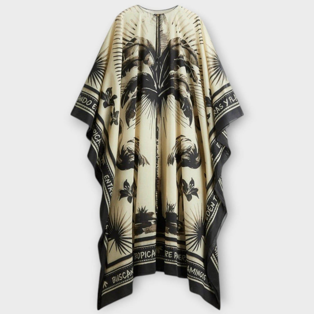 Melissa - Ekstra velik kaftan s potiskom flaminga