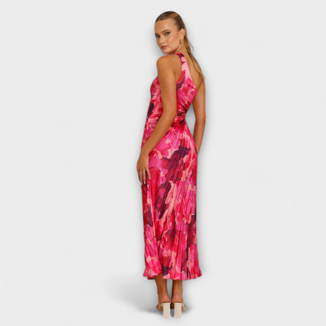 Sienna - Elegantne Maxi Obleke z Izrezom