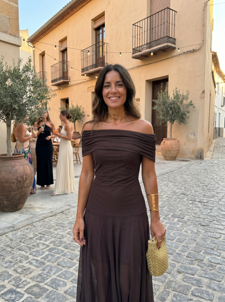 Carla - Elegantna in preprosta maxi obleka