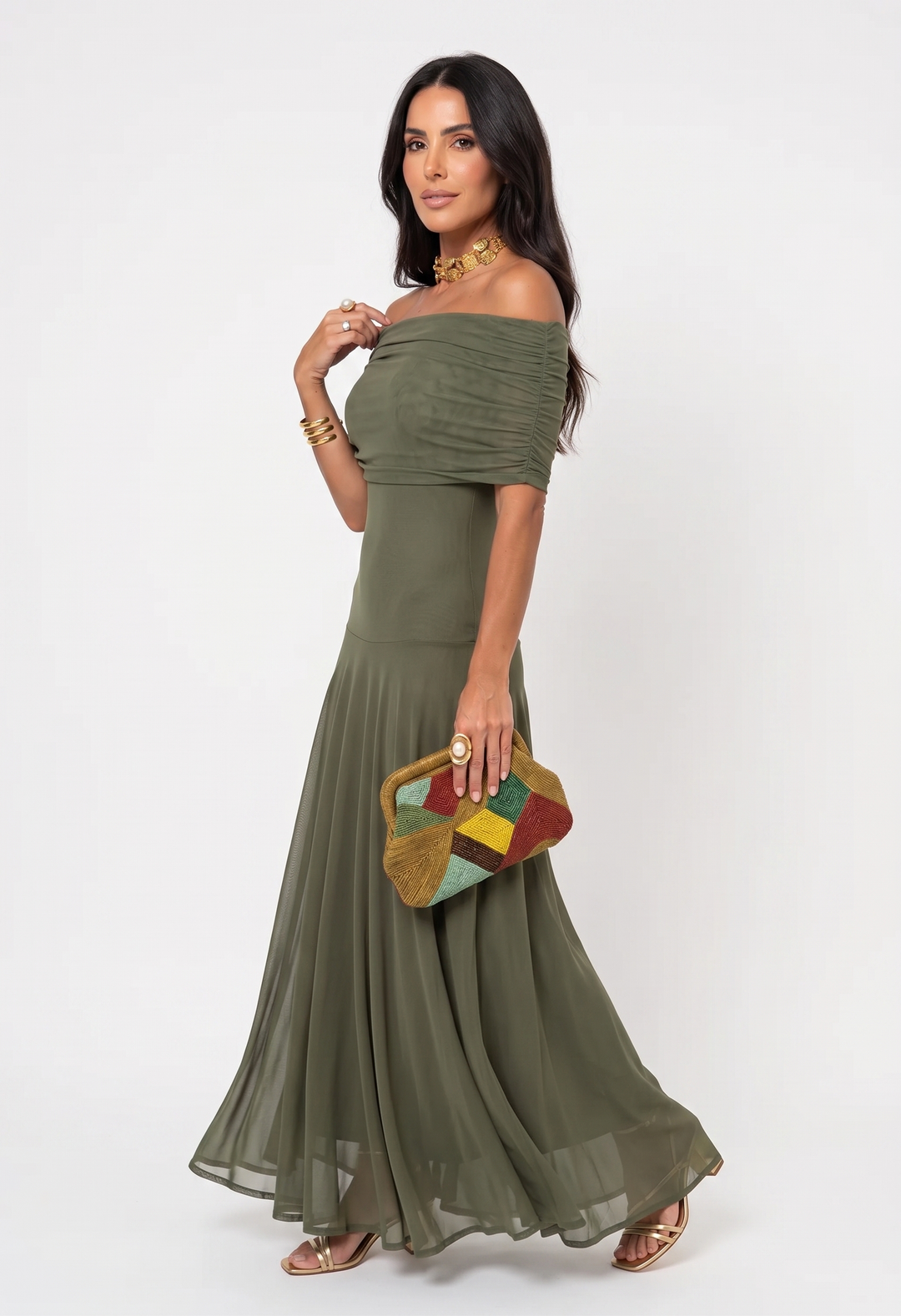 Carla - Elegantna in preprosta maxi obleka