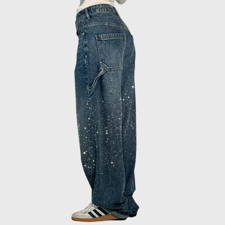 Adelina - Ženske balonaste carpenter jeans