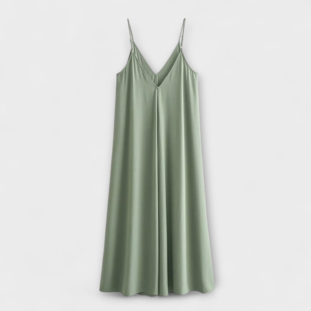 Maxi obleka na slip