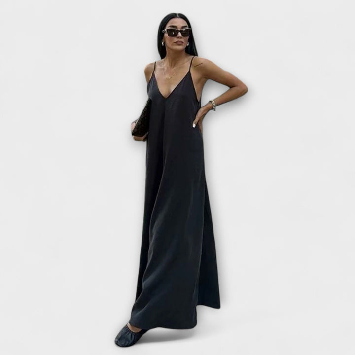 Maxi obleka na slip