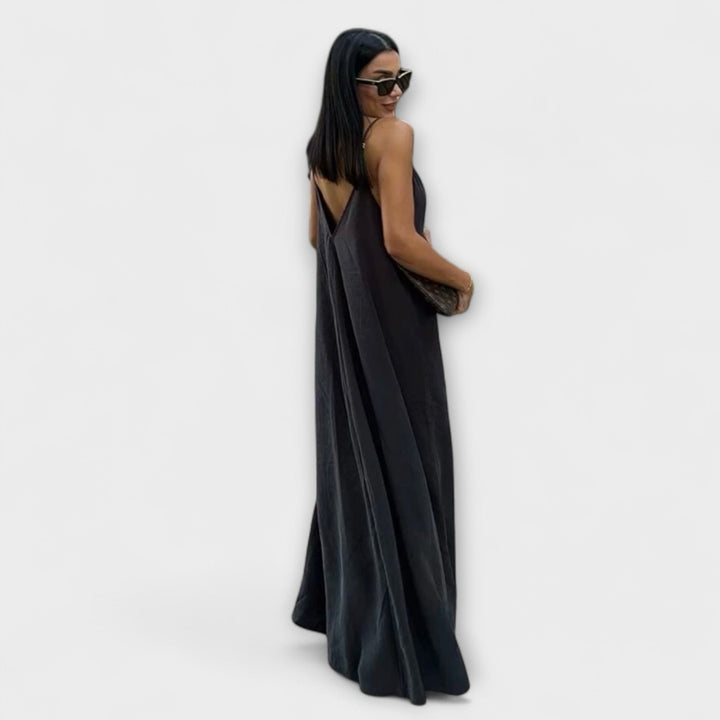 Maxi obleka na slip