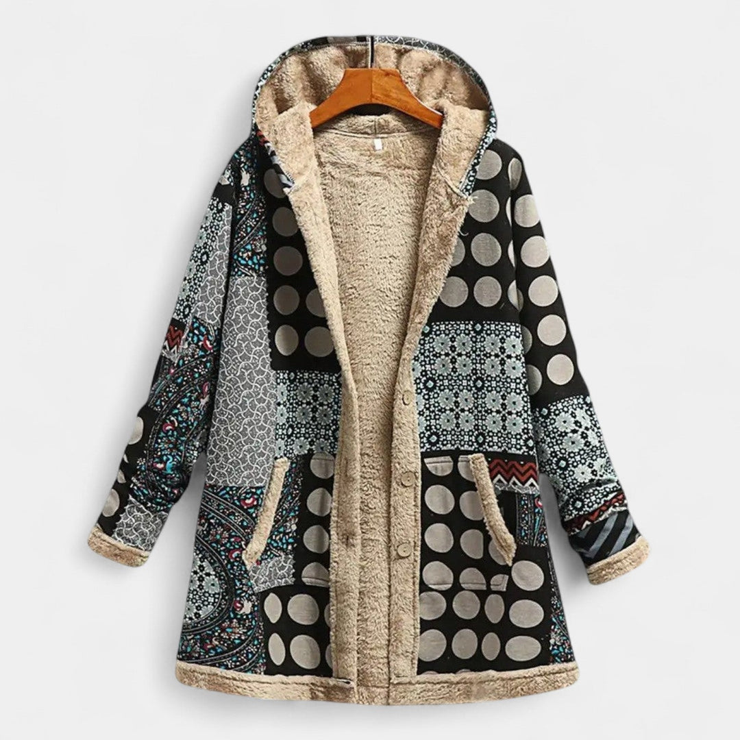 Lara – Elegantna zimska parka s kapuco